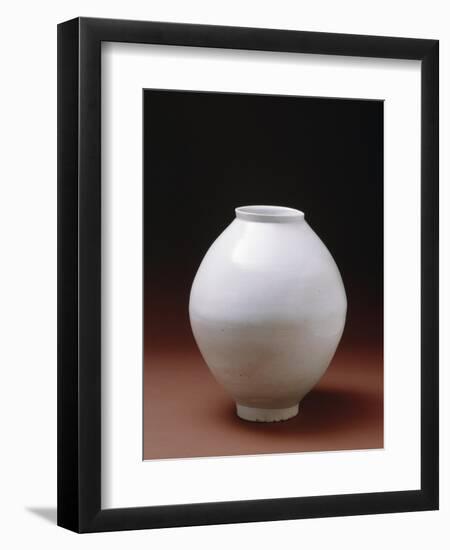 Full Moon' Jar, Early 17th Century (Porcelain with Glaze)-Korean-Framed Premium Giclee Print