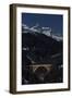 Full Moon Night at Langwies in Canton of Grisons-Armin Mathis-Framed Photographic Print