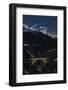 Full Moon Night at Langwies in Canton of Grisons-Armin Mathis-Framed Photographic Print