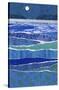 Full Moon Ocean I-Suzanne Siegel-Stretched Canvas