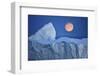 Full Moon over an Iceberg at Dusk, Saqqaq, Disko Bay, Greenland, September 2009-Jensen-Framed Photographic Print