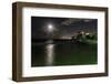 Full Moon Over Condado, Puerto Rico-George Oze-Framed Photographic Print