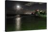 Full Moon Over Condado, Puerto Rico-George Oze-Stretched Canvas