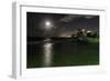 Full Moon Over Condado, Puerto Rico-George Oze-Framed Photographic Print