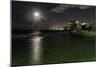 Full Moon Over Condado, Puerto Rico-George Oze-Mounted Photographic Print