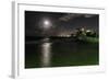 Full Moon Over Condado, Puerto Rico-George Oze-Framed Photographic Print