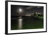 Full Moon Over Condado, Puerto Rico-George Oze-Framed Photographic Print