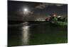 Full Moon Over Condado, Puerto Rico-George Oze-Mounted Photographic Print
