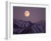 Full Moon over Gates of the Arctic National Park, North Slope of the Brooks Range, Alaska, USA-Steve Kazlowski-Framed Photographic Print