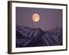 Full Moon over Gates of the Arctic National Park, North Slope of the Brooks Range, Alaska, USA-Steve Kazlowski-Framed Photographic Print