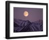 Full Moon over Gates of the Arctic National Park, North Slope of the Brooks Range, Alaska, USA-Steve Kazlowski-Framed Photographic Print