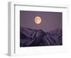 Full Moon over Gates of the Arctic National Park, North Slope of the Brooks Range, Alaska, USA-Steve Kazlowski-Framed Photographic Print