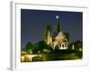 Full Moon over Notre Dame Cathedral at Night, Paris, France-Jim Zuckerman-Framed Photographic Print