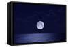 Full Moon over Ocean, Night-Buena Vista Images-Framed Stretched Canvas