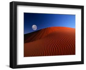 Full Moon over Red Dunes-Charles O'Rear-Framed Photographic Print