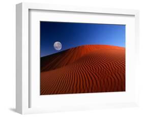 Full Moon over Red Dunes-Charles O'Rear-Framed Photographic Print