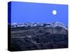 Full Moon over Santorini-Bo Zaunders-Stretched Canvas