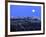 Full Moon over Santorini-Bo Zaunders-Framed Photographic Print