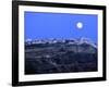 Full Moon over Santorini-Bo Zaunders-Framed Photographic Print
