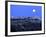 Full Moon over Santorini-Bo Zaunders-Framed Photographic Print