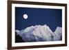 Full Moon over Snowcapped Mountain, North Cascades, Washington State, USA-Peter Skinner-Framed Photographic Print