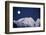 Full Moon over Snowcapped Mountain, North Cascades, Washington State, USA-Peter Skinner-Framed Photographic Print