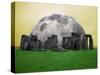 Full Moon over Stonehenge, England-Bill Bachmann-Stretched Canvas