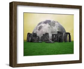 Full Moon over Stonehenge, England-Bill Bachmann-Framed Photographic Print