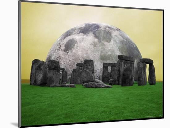 Full Moon over Stonehenge, England-Bill Bachmann-Mounted Photographic Print