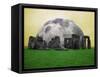 Full Moon over Stonehenge, England-Bill Bachmann-Framed Stretched Canvas