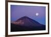 Full Moon over Teide Volcano at Sunrise, Teide Np, Tenerife, Canary Islands, Spain, December 2008-Relanzón-Framed Photographic Print