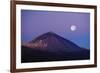 Full Moon over Teide Volcano at Sunrise, Teide Np, Tenerife, Canary Islands, Spain, December 2008-Relanzón-Framed Photographic Print