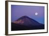 Full Moon over Teide Volcano at Sunrise, Teide Np, Tenerife, Canary Islands, Spain, December 2008-Relanzón-Framed Photographic Print