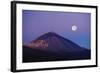 Full Moon over Teide Volcano at Sunrise, Teide Np, Tenerife, Canary Islands, Spain, December 2008-Relanzón-Framed Photographic Print