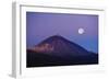 Full Moon over Teide Volcano at Sunrise, Teide Np, Tenerife, Canary Islands, Spain, December 2008-Relanzón-Framed Photographic Print