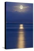 Full Moon over the Mumbles, Swansea, Wales, United Kingdom, Europe-Billy-Stretched Canvas