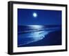 Full Moon Over the Sea-null-Framed Premium Photographic Print