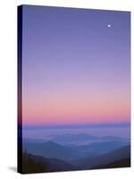 Full Moon over the Smokies, Cherohala Skyway, Great Smoky Mountains National Park, Tennessee, USA-Rob Tilley-Stretched Canvas