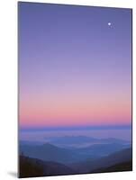 Full Moon over the Smokies, Cherohala Skyway, Great Smoky Mountains National Park, Tennessee, USA-Rob Tilley-Mounted Photographic Print