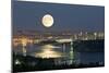 Full Moon Over Vancouver-David Nunuk-Mounted Premium Photographic Print