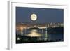 Full Moon Over Vancouver-David Nunuk-Framed Premium Photographic Print