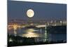 Full Moon Over Vancouver-David Nunuk-Mounted Premium Photographic Print