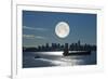 Full Moon Over Vancouver-David Nunuk-Framed Photographic Print