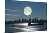 Full Moon Over Vancouver-David Nunuk-Mounted Photographic Print