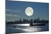 Full Moon Over Vancouver-David Nunuk-Mounted Photographic Print