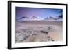 Full Moon Reflected on Sand in the Surreal Scenery of Skagsanden Beach, Flakstad, Nordland County-Roberto Moiola-Framed Photographic Print