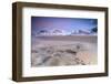 Full Moon Reflected on Sand in the Surreal Scenery of Skagsanden Beach, Flakstad, Nordland County-Roberto Moiola-Framed Photographic Print