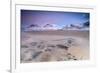 Full Moon Reflected on Sand in the Surreal Scenery of Skagsanden Beach, Flakstad, Nordland County-Roberto Moiola-Framed Photographic Print