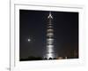 Full Moon Rises Behind Jin Mao Tower in Pudong Economic Zone, Shanghai, China-Paul Souders-Framed Photographic Print