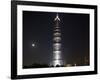 Full Moon Rises Behind Jin Mao Tower in Pudong Economic Zone, Shanghai, China-Paul Souders-Framed Photographic Print